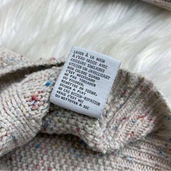 Urban Outfitters Cooperative Gray Confetti Cable‎ Knit Crew Neck Sweater M/C40 - Picture 11 of 14